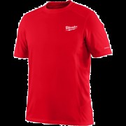 Футболка MILWAUKEE, WWSS дихаюча з коротким рукавом, червона, розмір XL