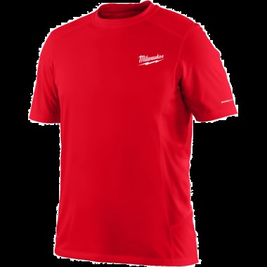 Футболка MILWAUKEE, WWSS дихаюча з коротким рукавом, червона, розмір XL