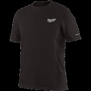 Футболка MILWAUKEE, WWSS дихаюча з коротким рукавом, чорна, розмір M