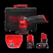 Шлифмашина вибрационная аккумуляторная бесщёточная MILWAUKEE M12 FDSS-422X (ЗУ+2акк.+HDкейс)
