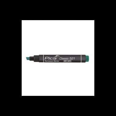 Маркер перманентний Pica Chisel tip, 521/36, зі скошеним носиком, зелений