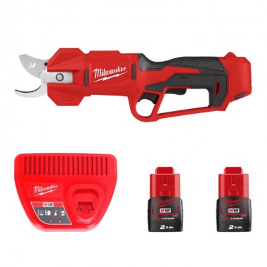 Ножницы-секатор аккумуляторные MILWAUKEE M12 BLPRS-202 (ЗУ+2акк.Х2Ач)