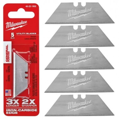 Лезвия сменные трапециевидные MILWAUKEE (5 шт/упак)