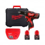 Дрель-шуруповерт MILWAUKEE M12 BDD-202C крутящий момент 30 Нм 4933441915