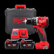 Дриль-шуруповерт акумуляторний безщітковий M18 BLDDRC-402C, крутний момент 60 Нм MILWAUKEE (+ заряд.пристрій, 2 акум., HD кейс)