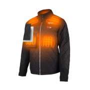 Куртка з електропідігрівом преміальна MILWAUKEE M12HJP-0 (М) чорна, розмір М