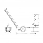 Домкрат пневмо-гидравлический 25/50 тонн WWH 50002 PH UNICRAFT