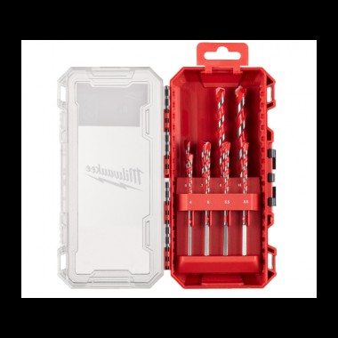 Набір ударних свердел 8 шт. MILWAUKEE, пластиковий кейс Набір ударних свердел 8 шт. MILWAUKEE, пластиковий кейс