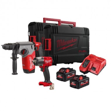 Набор из 2х инструментов аккумуляторных бесщеточных MILWAUKEE M18 FPP2BA-552X Набор из 2х инструментов аккумуляторных бесщеточных MILWAUKEE M18 FPP2BA-552X