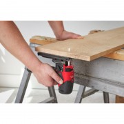 Пила лобзикова акумуляторна безщіткова M12 FJS-0 (+лезо, адаптер для видалення пилу, пилозахисний чохол, захист від уламків, м'я