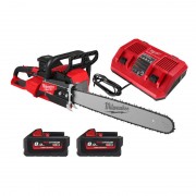 Пила ланцюгова акумуляторна безщіткова MILWAUKEE (шина 50см) M18 F2CHS50-802 (2Х18В) (+ заряд.пристрій, 2 акум., шина, ланцюг, к