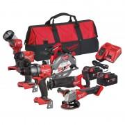Набір з 6 інструментів безщіткових акумуляторних M18 FPP6G3-502B MILWAUKEE (M18 FPD3 18V акум ударна дриль; M18 FID3 18V акум ше