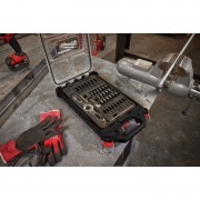 Набір мітчиків та плашок метричних MILWAUKEE PACKOUT, (38шт) пластиковий кейс