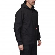 Куртка рабочая с капюшоном FREEFLEX MILWAUKEE, SJ BL XL, черная, (размер XL)