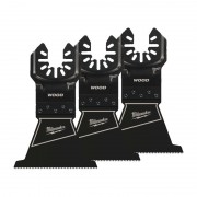 Полотно для мультитула OPEN-LOK™ MILWAUKEE, 64х40мм, (3шт), (дерево)