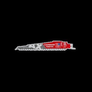 Полотно для сабельных пил AX FANG TIP CARBIDE MILWAUKEE, 150х5мм, (дерево с гвоздями)