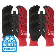 Рукавиці робочі зимові MILWAUKEE, з опором порізам 1/А, розмір 9/L, (12 пар)