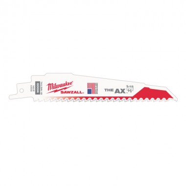 Полотно для сабельных пил AX FANG TIP MILWAUKEE, 150х5,0мм, (5шт), (дерево с гвоздями)