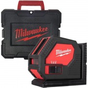 Аккумуляторный лазерный нивелир на батарейках AA CLL-C с зелёным лучом MILWAUKEE