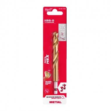 Свердло по металу Milwaukee RedHEX HSS-G TiN 11,5 мм (1 шт)