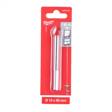 Свердло по склу та плитці GENII 12x95 MILWAUKEE