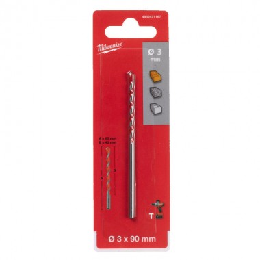 Свердло по бетону MILWAUKEE PREMIUM діаметр 3 x 90