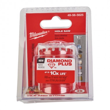 Коронка алмазна Diamond Plus MILWAUKEE, діам.35мм (з різьбою)