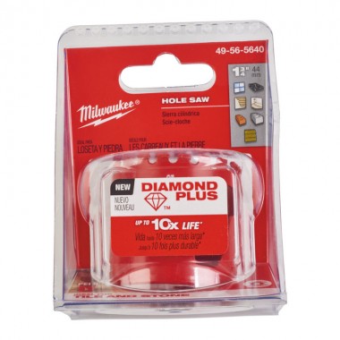 Коронка алмазна Diamond Plus MILWAUKEE, O44мм (з різьбою)
