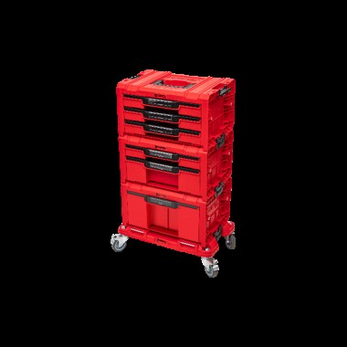 Набір ящиків QBRICK SYSTEM PRO RED Drawer Workshop SET 6, 2.0 RUHD мобільна шафа 525 x 345 x 885