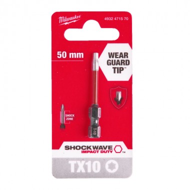 Насадка Milwaukee SHOCKWAVE TX10 50мм (1 шт)