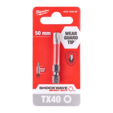 Насадка Milwaukee SHOCKWAVE TX40 50мм (1 шт)