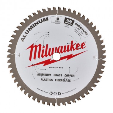 Диск пиляльний Alu PFTE MILWAUKEE, діаметр 203х5/8 Диск пиляльний Alu PFTE MILWAUKEE, діаметр 203х5/8