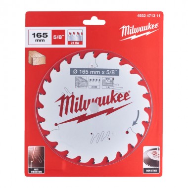 Диск пиляльний PFTE THIN KERF MILWAUKEE, O165х5/8 Диск пиляльний PFTE THIN KERF MILWAUKEE, O165х5/8