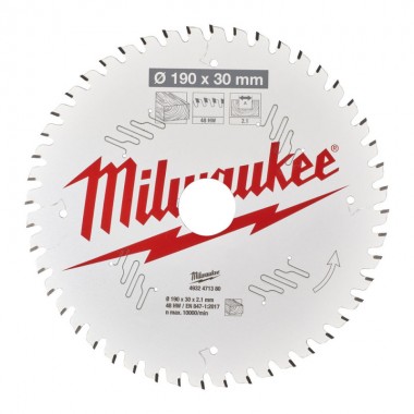 Диск пиляльний PFTE THIN KERF MILWAUKEE, O190х30х2,1мм, 48 зуб. Диск пиляльний PFTE THIN KERF MILWAUKEE, O190х30х2,1мм, 48 зуб.