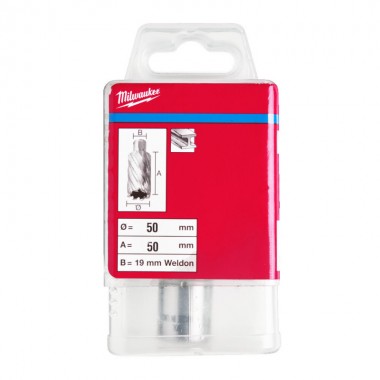 Кільцева фреза по металу MILWAUKEE HSS (WELDON), діаметр 50x50мм