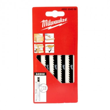 Полотна для лобзика (75 мм, крок 4 мм, 5 шт.) Milwaukee U Sh (5 шт)