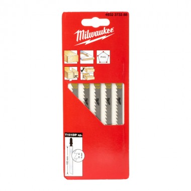 Полотна для лобзика T101DP MILWAUKEE, 105мм/ крок зуба 4мм, (5шт), (деревина, прямий різ) Полотна для лобзика T101DP MILWAUKEE, 105мм/ крок зуба 4мм, (5шт), (деревина, прямий різ)