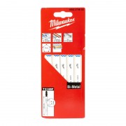 Полотна для лобзика T318BF Bi-Metal MILWAUKEE, 105мм/ крок зуба 1,0мм, (5шт), (універсальні)
