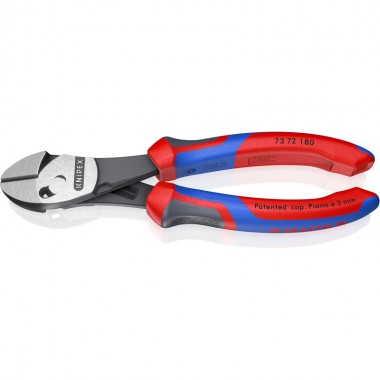 Кусачки боковые (бокорезы) особой мощности TwinForce, Ø4,0мм, 180мм KNIPEX 73 71 180 BK, фосфат Кусачки боковые (бокорезы) особой мощности TwinForce, Ø4,0мм, 180мм KNIPEX 73 71 180 BK, фосфат