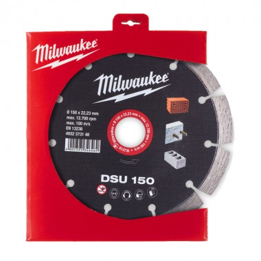 Диск алмазний MILWAUKEE DSU 150, діаметр 150мм (для штроборізів) Диск алмазний MILWAUKEE DSU 150, діаметр 150мм (для штроборізів)