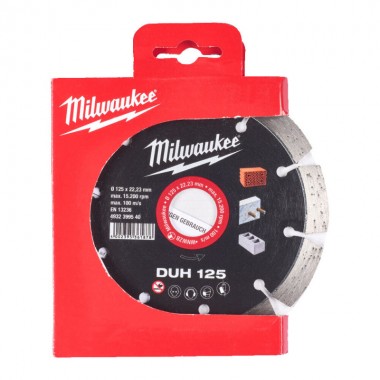 Диск алмазный MILWAUKEE DUH 125, Ø125мм (железобетон, кирпич)