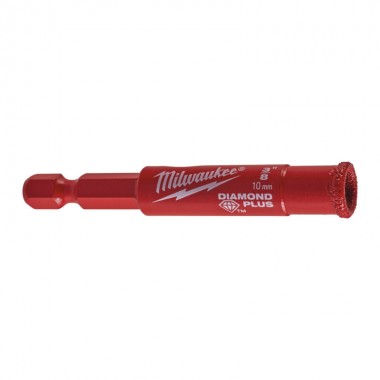 Коронка алмазна Diamond Plus MILWAUKEE, O10,0мм (1/4 Hex)
