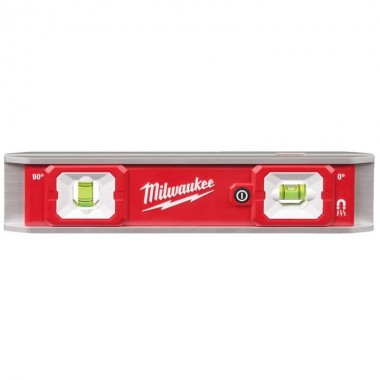 Рівень магнітний Torpedo MILWAUKEE, 23см з LED-підсвіткою
