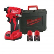 Гвинтокрут акумуляторний 1/4'' HEX MILWAUKEE M12 BLIDRC-202C (124Нм) (+ заряд.пристрій, 2 акум., HD кейс)