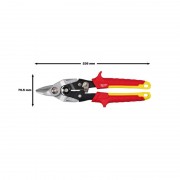 Ножницы по металлу короткие MILWAUKEE (прямой рез)