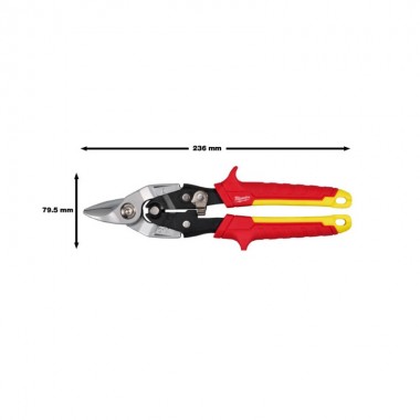 Ножиці по металу скорочені MILWAUKEE (прямий різ) Ножиці по металу скорочені MILWAUKEE (прямий різ)