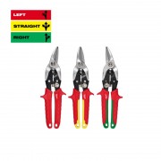 Набор ножниц по металлу MILWAUKEE, (3шт) (прямой / правый / левый рез)