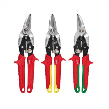 Набор ножниц по металлу MILWAUKEE, (3шт) (прямой / правый / левый рез) Набор ножниц по металлу MILWAUKEE, (3шт) (прямой / правый / левый рез)