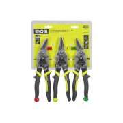 Ножницы по металлу RYOBI (3шт) (левые, правые, прямые)