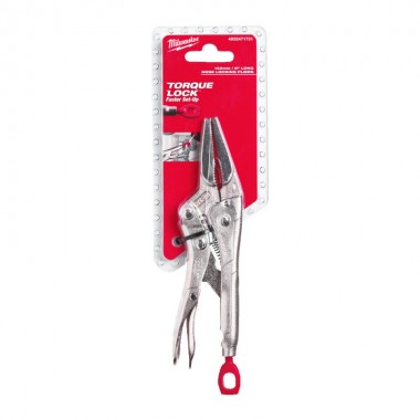 Затискач MILWAUKEE Torque Lock подовжені губки 6" LONG NOSE (150мм) NEW